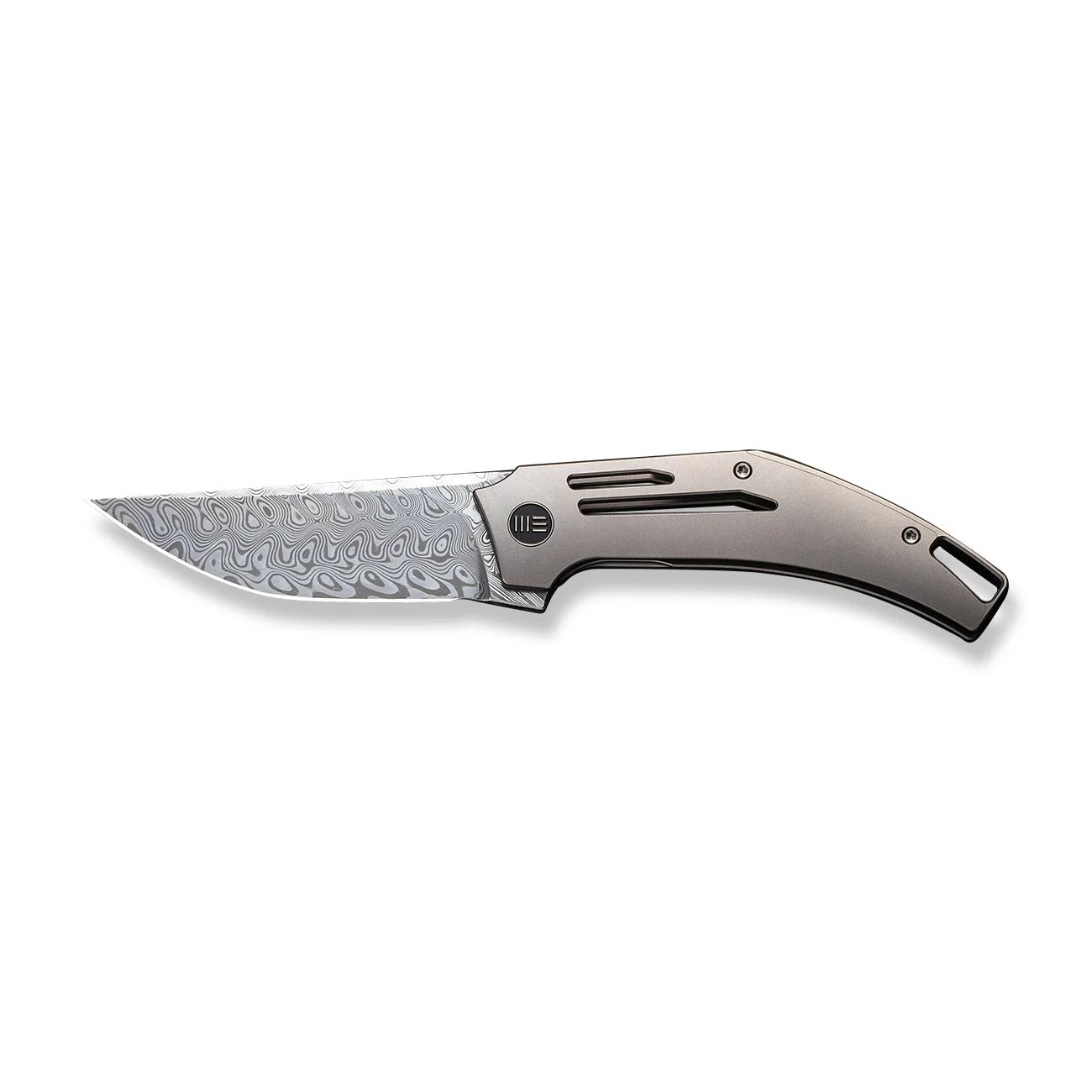 WEKNIFE Speedliner Flipper Knife Titanium Handle (3.39" Damasteel Blade) WE22045C-DS1 - Image 4