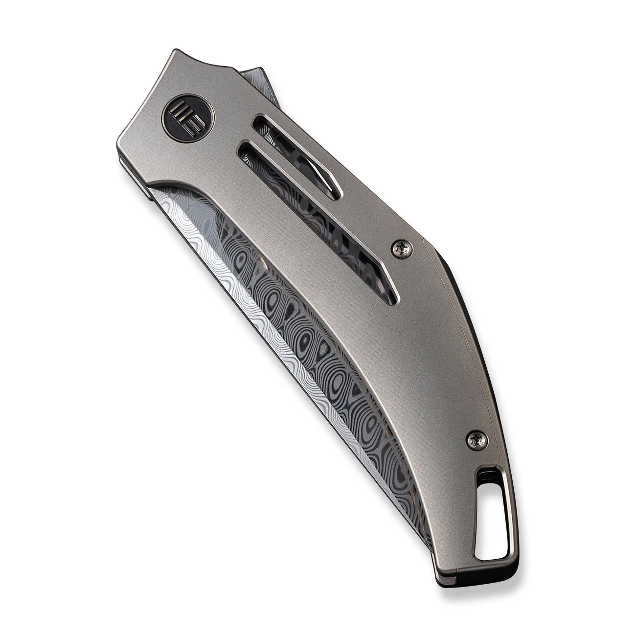 WEKNIFE Speedliner Flipper Knife Titanium Handle (3.39" Damasteel Blade) WE22045C-DS1 - Image 6