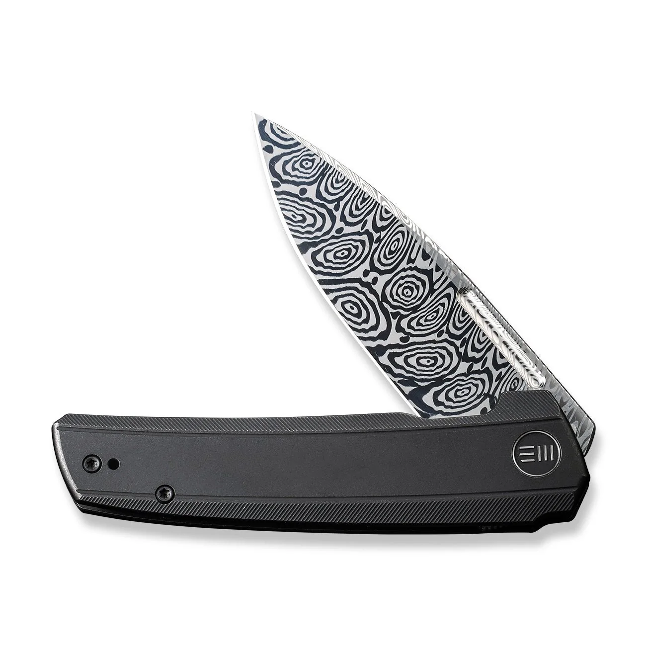 WEKNIFE Speedster Flipper Knife Titanium Handle (3.47" Damasteel Blade) WE21021B-DS1 - Image 4