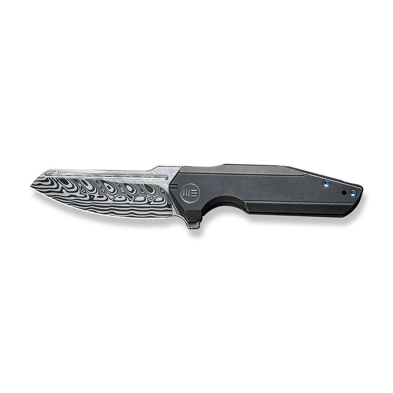 WEKNIFE StarHawk Flipper Knife Titanium Handle (2.81" Damasteel Blade) WE21017-DS1 - Image 4