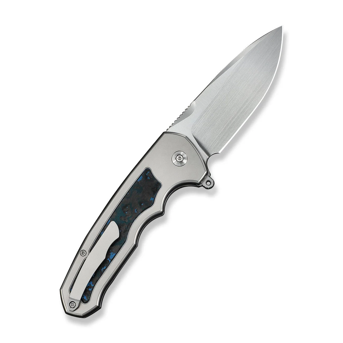 WEKNIFE Starlash Flipper Knife Titanium & FatCarbon Fiber Handle (3.97" M390 Blade) WE23011D-2 - Image 2