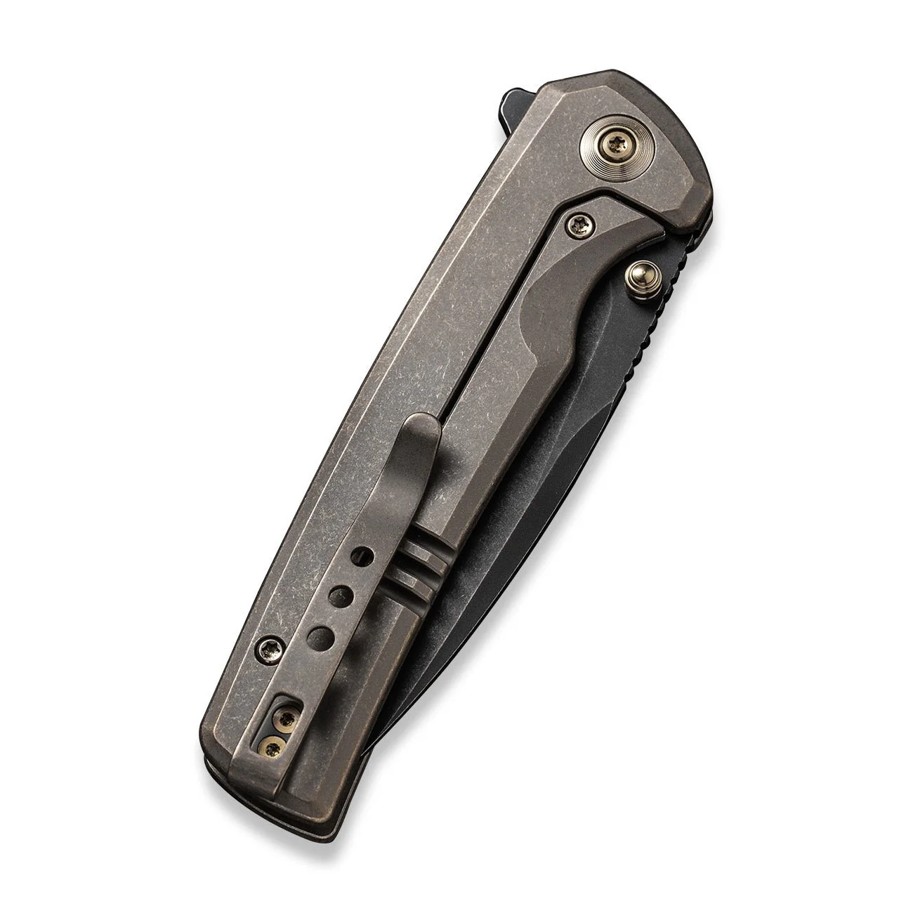 WEKNIFE Subjugator Flipper & Thumb Stud Knife Titanium Handle (3.48" CPM 20CV Blade) WE21014C-4 - Image 6