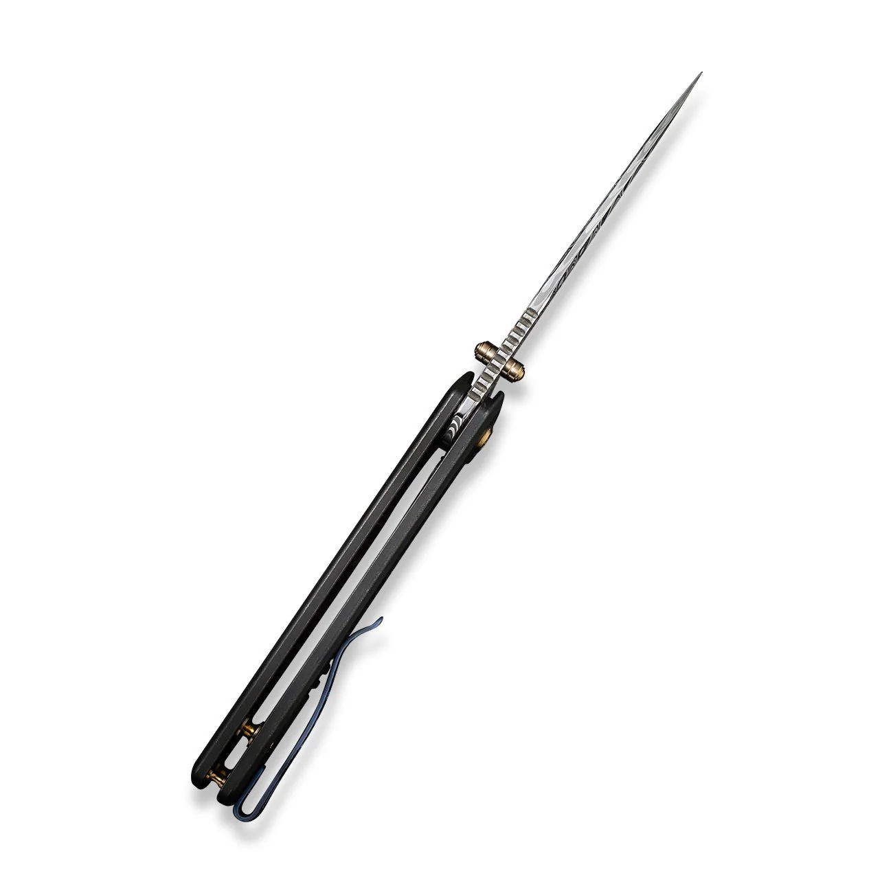 WEKNIFE Subjugator Flipper & Thumb Stud Knife Titanium Handle (3.48" Damasteel Blade) WE21014C-DS1 - Image 8