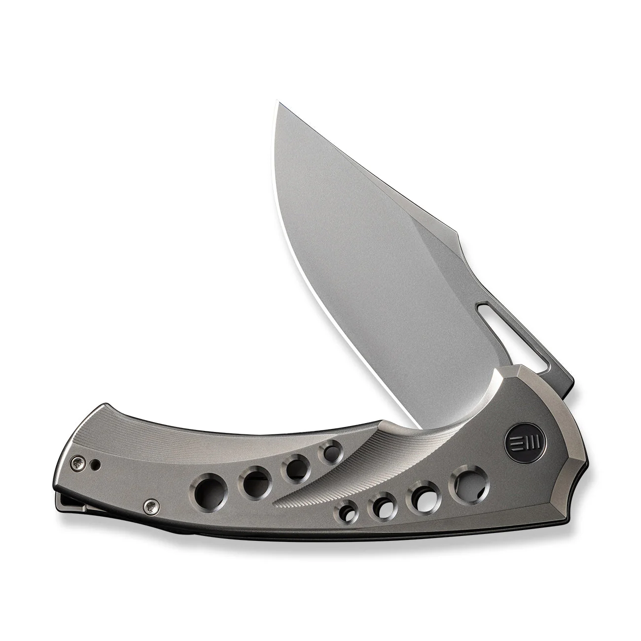 WEKNIFE Swiftfin Flipper & Thumb Hole Knife Titanium Handle (3.8" CPM 20CV Blade) WE23051-2 - Image 4