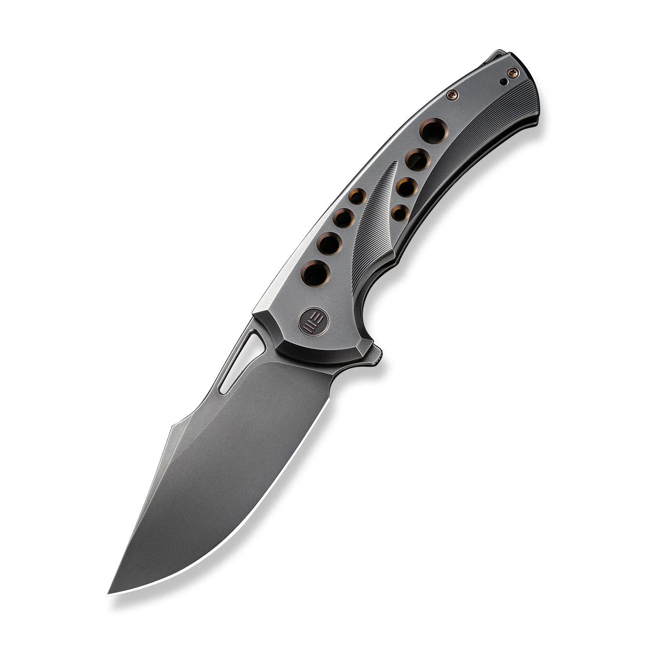 WEKNIFE Swiftfin Flipper & Thumb Hole Knife Titanium Handle (3.8" CPM 20CV Blade) WE23051-3 - Image 3