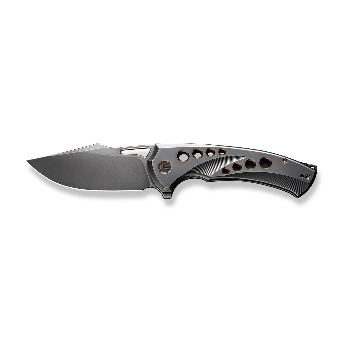 WEKNIFE Swiftfin Flipper & Thumb Hole Knife Titanium Handle (3.8" CPM 20CV Blade) WE23051-3 - Image 5