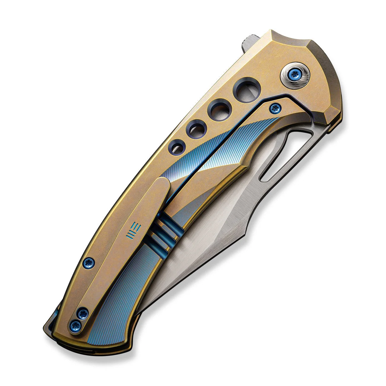 WEKNIFE Swiftfin Flipper & Thumb Hole Knife Titanium Handle (3.8" CPM 20CV Blade) WE23051-4 - Image 7