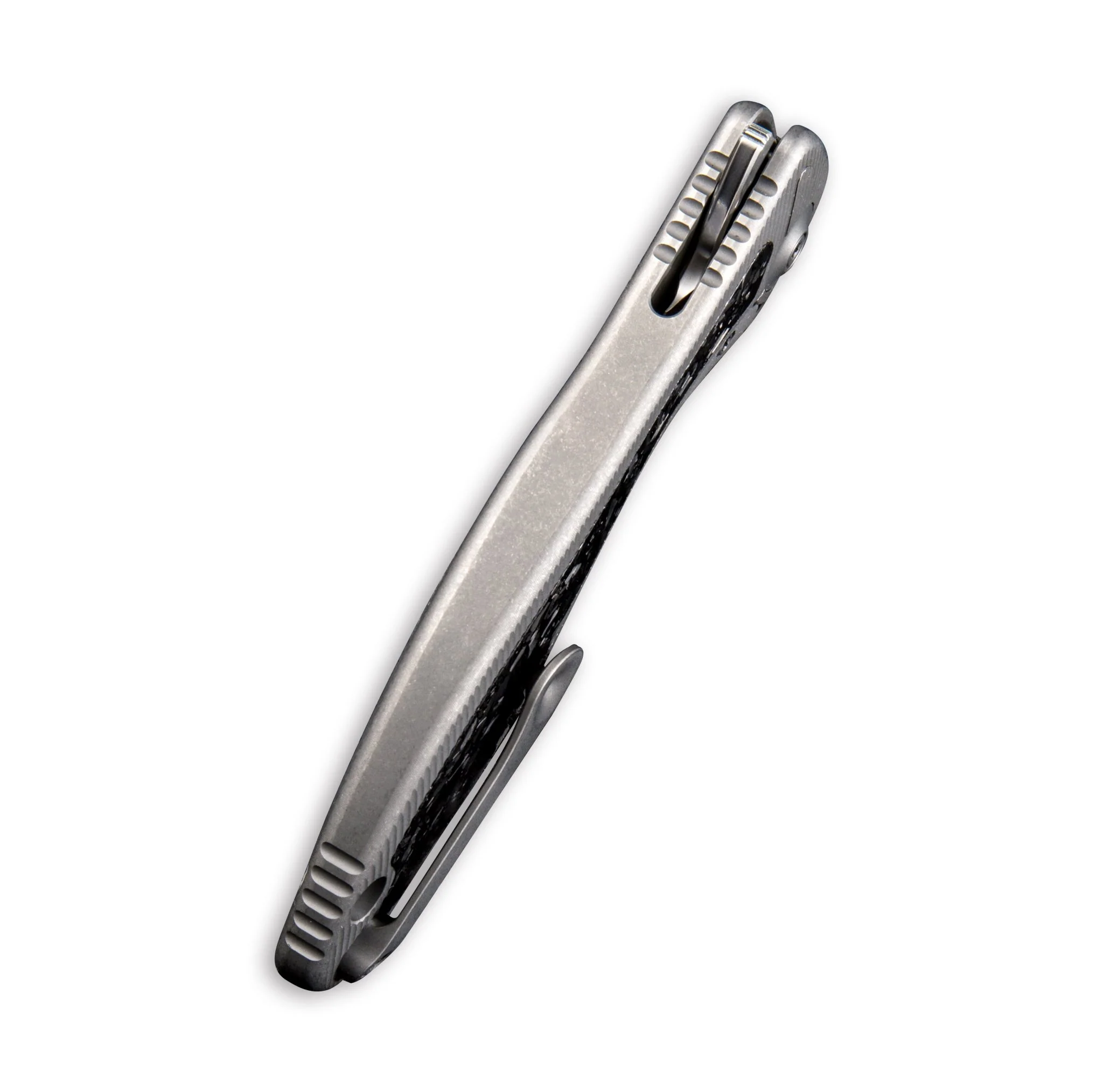 WEKNIFE Synergy2 Flipper Knife Titanium & Carbon Fiber Handle (3.49" M390 Blade) 912CF-B - Image 4