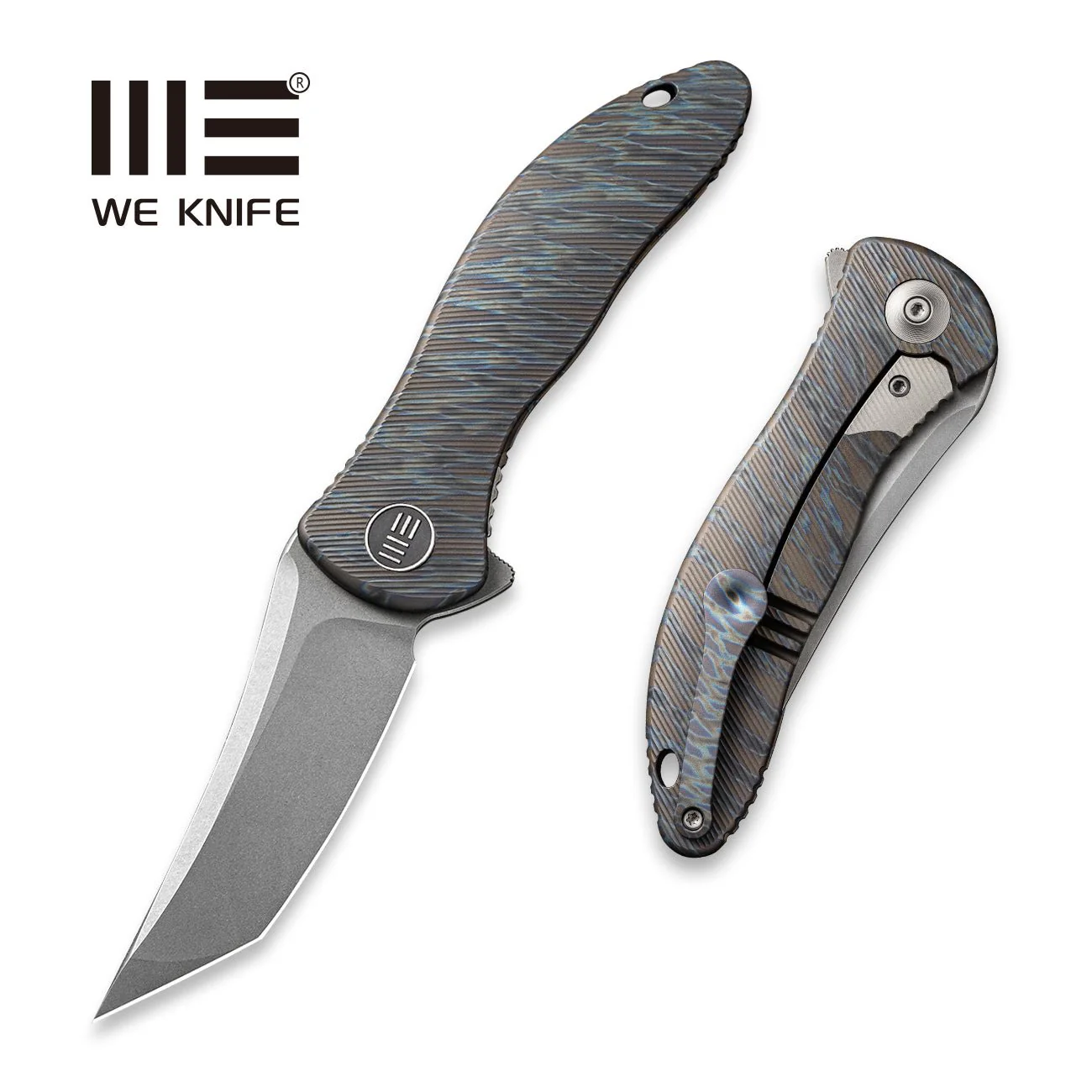 WEKNIFE Synergy2 Flipper Knife Titanium Handle (3.49" M390 Blade) 912F