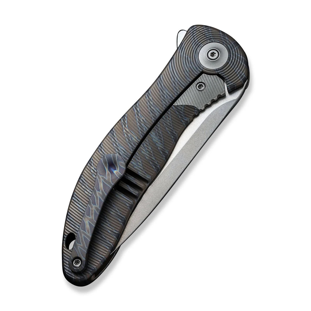 WEKNIFE Synergy2v2 Flipper Knife Titanium Handle (3.49" CPM 20CV Blade) WE18046D-2 - Image 7