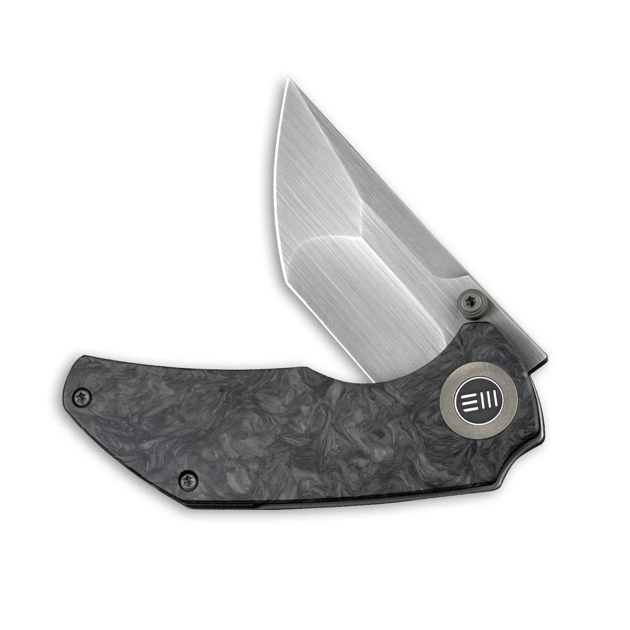 WEKNIFE Thug Thumb Stud Knife Titanium & Carbon Fiber Handle (2.69" CPM 20CV Blade) 2103C - Image 4
