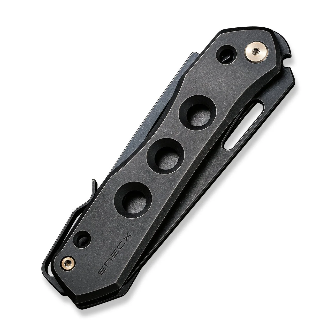 WEKNIFE Vision R Manual Thumb & Thumb Hole & Superlock Knife Titanium Handle (3.54" CPM 20CV Blade) WE21031-2 - Image 7