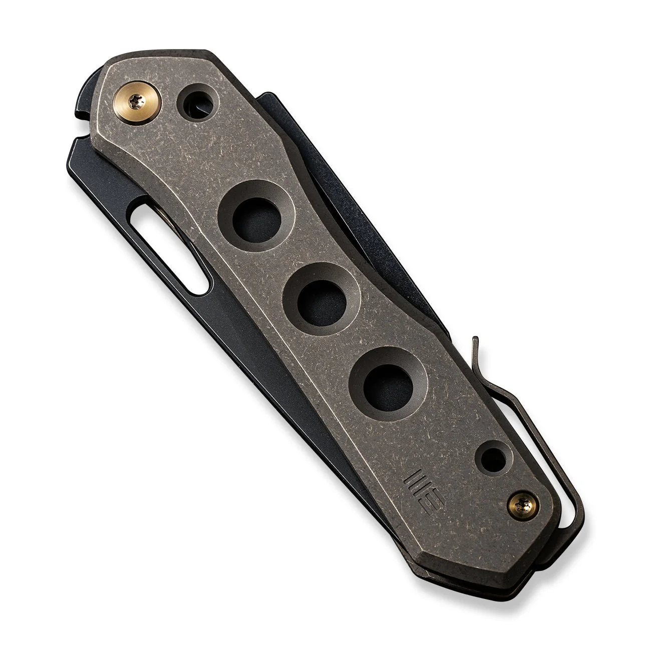 WEKNIFE Vision R Manual Thumb & Thumb Hole & Superlock Knife Titanium Handle (3.54" CPM 20CV Blade) WE21031-4 - Image 6