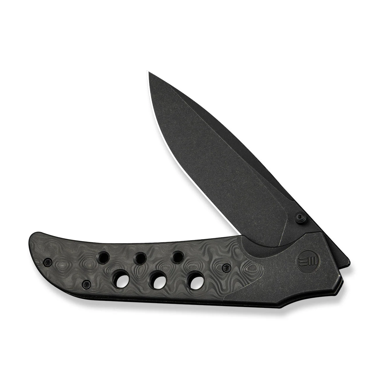 WEKNIFE WE-Guthrie Thumb Stud & Front Flipper Knife Titanium & Carbon Fiber Handle (3.94" CPM 20CV Blade) WE23072B-1 - Image 5