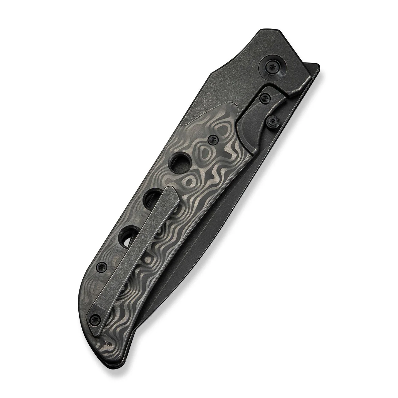 WEKNIFE WE-Guthrie Thumb Stud & Front Flipper Knife Titanium & Carbon Fiber Handle (3.94" CPM 20CV Blade) WE23072B-1 - Image 7