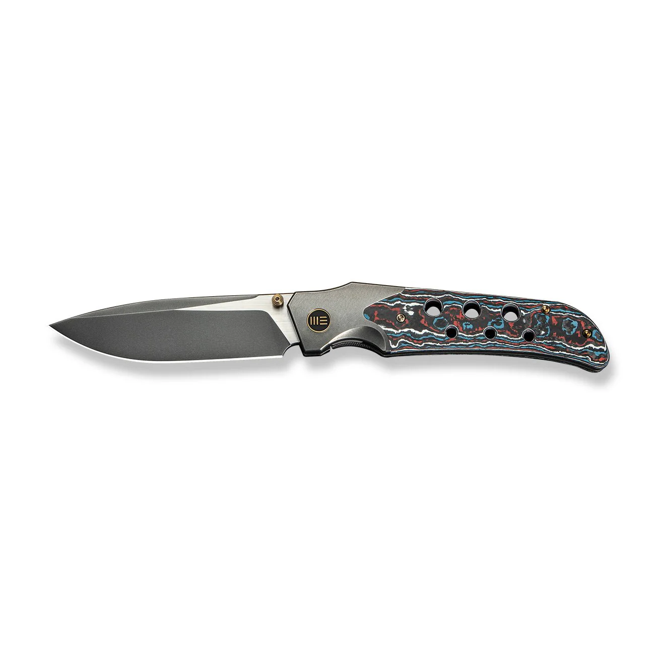 WEKNIFE WE-Guthrie Thumb Stud & Front Flipper Knife Titanium & FatCarbon Fiber Handle (3.94" CPM 20CV Blade) WE23072B-3 - Image 4