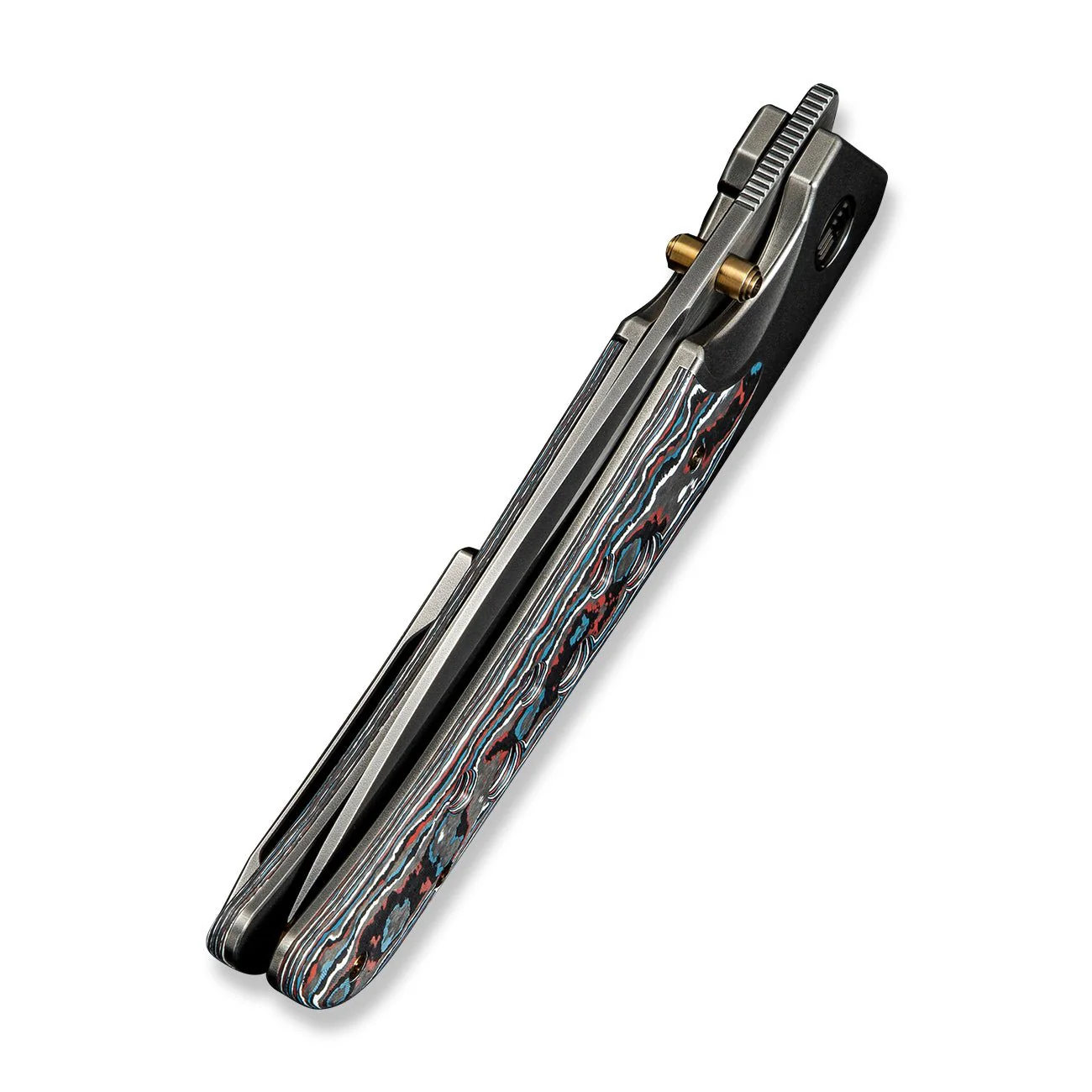 WEKNIFE WE-Guthrie Thumb Stud & Front Flipper Knife Titanium & FatCarbon Fiber Handle (3.94" CPM 20CV Blade) WE23072B-3 - Image 8