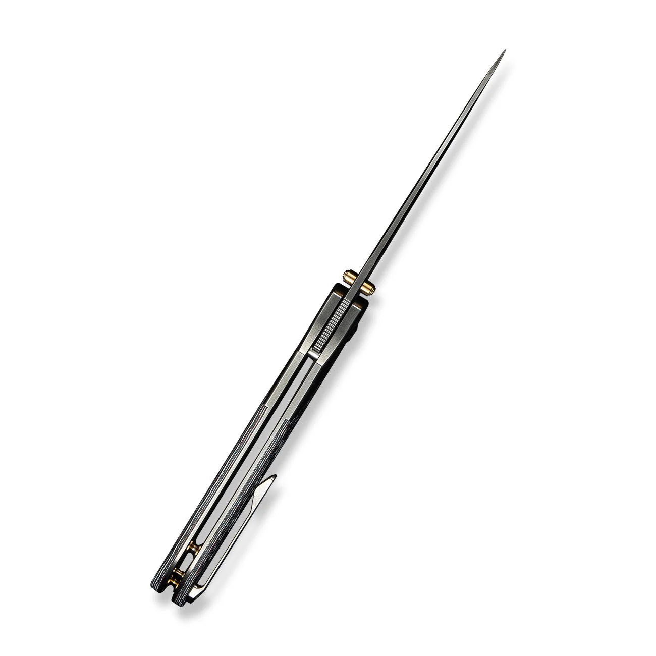 WEKNIFE WE-Guthrie Thumb Stud & Front Flipper Knife Titanium & FatCarbon Fiber Handle (3.94" CPM 20CV Blade) WE23072B-3 - Image 9