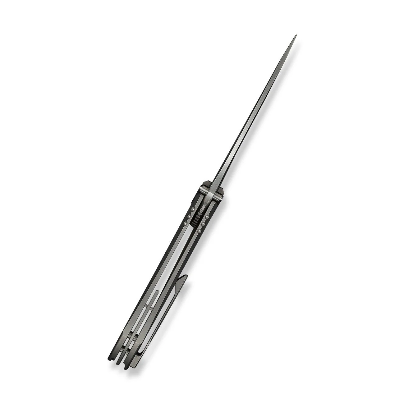 WEKNIFE Winsome Thumb Stud & Front Flipper Knife Titanium & Carbon Fiber Handle (3.74" M390 Blade) WE23092-2 - Image 9