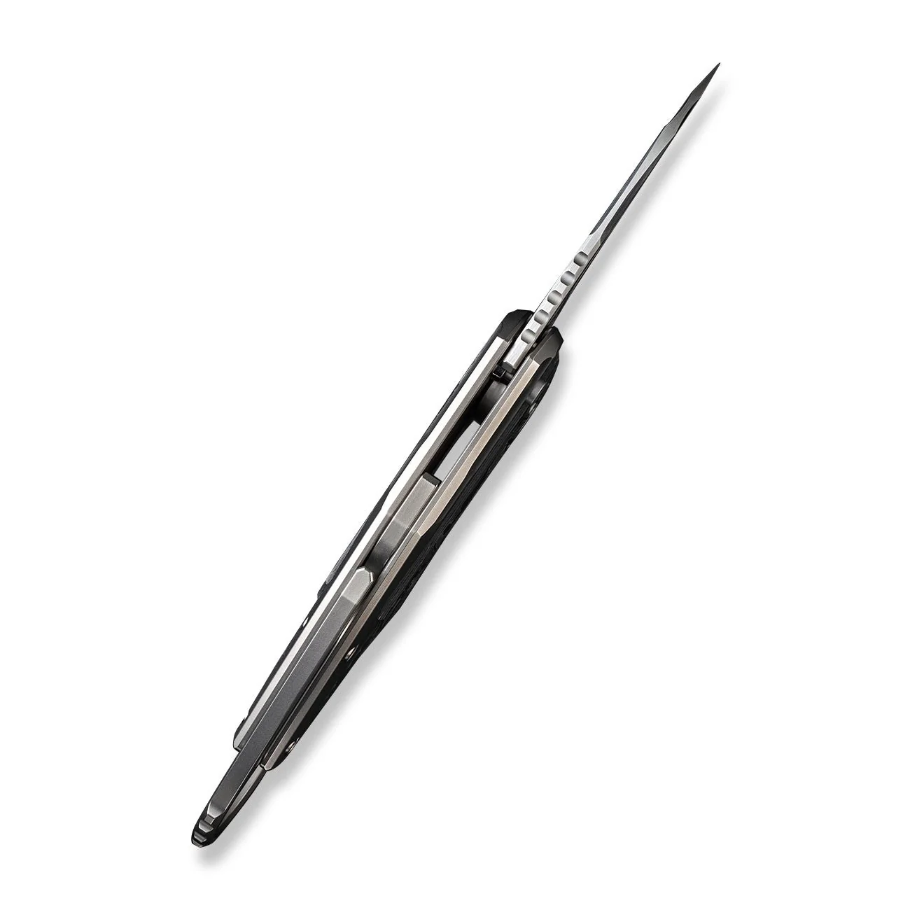 WEKNIFE Yardbird Flipper & Button Lock Knife Titanium & Carbon Fiber Handle (2.44" CPM 20CV Blade) WE22021-3 - Image 9