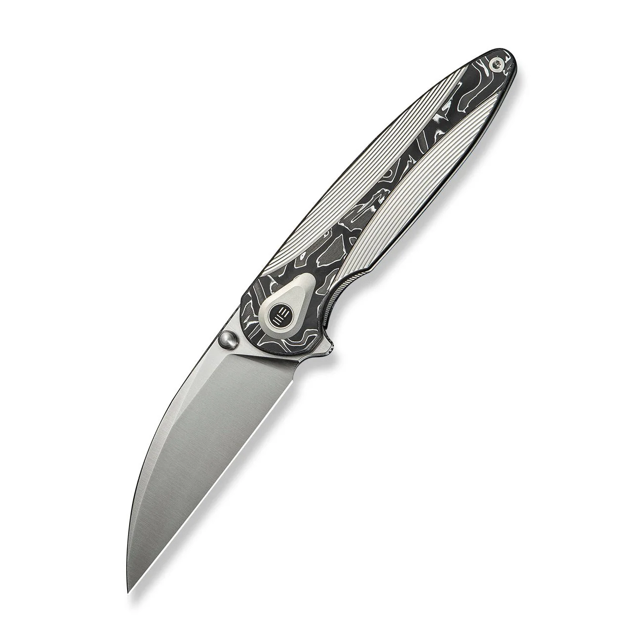 WEKNIFE Zenthra Flipper & Thumb Stud Knife Titanium & Carbon Fiber Handle (3.3" M390 Blade) WE24021C-4 - Image 3