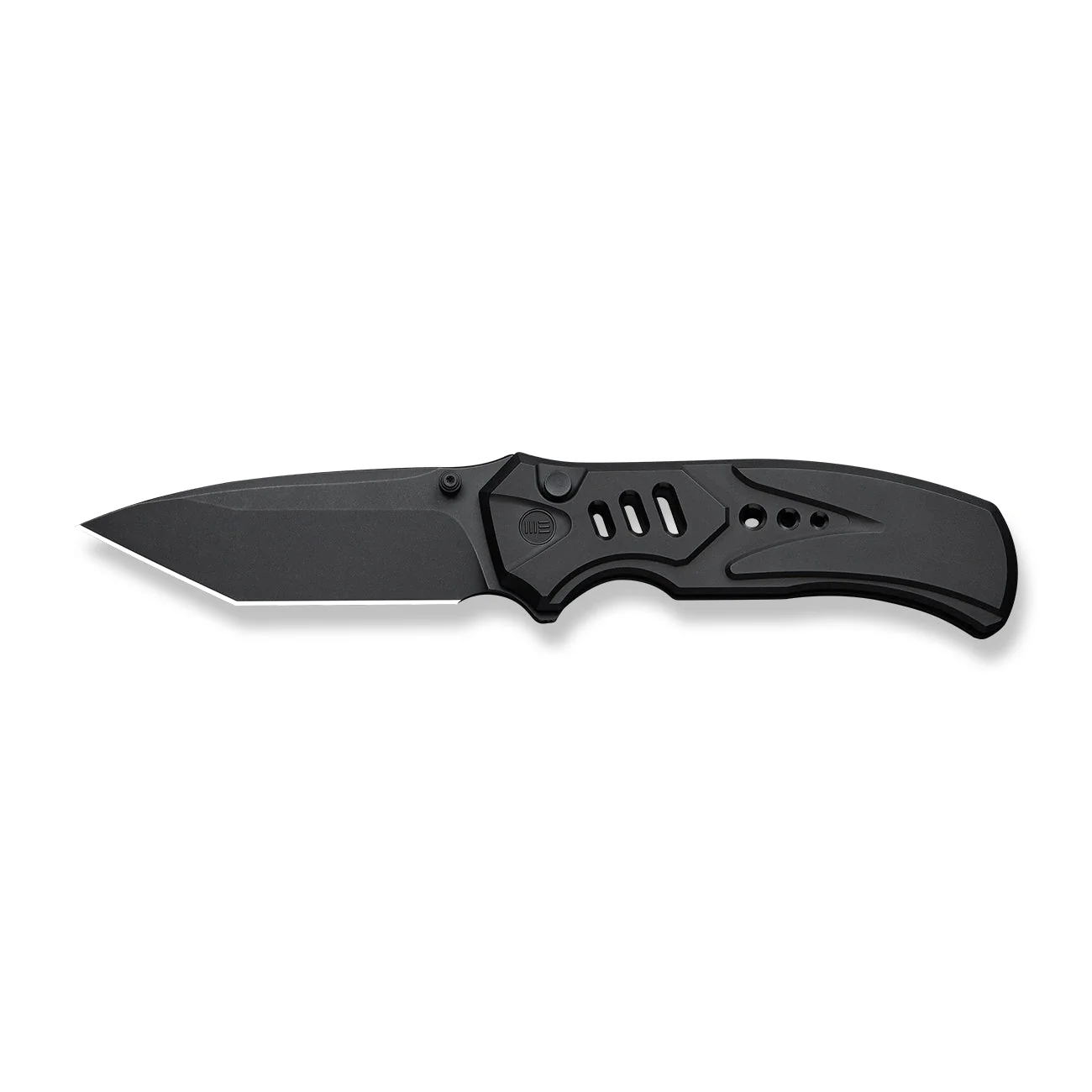 WEKNIFE Zentron Flipper & Thumb Stud & Button Lock Knife Black Titanium Handle (3.48" Black Stonewashed Bohler M390 Blade) WE24094-1 - Image 4