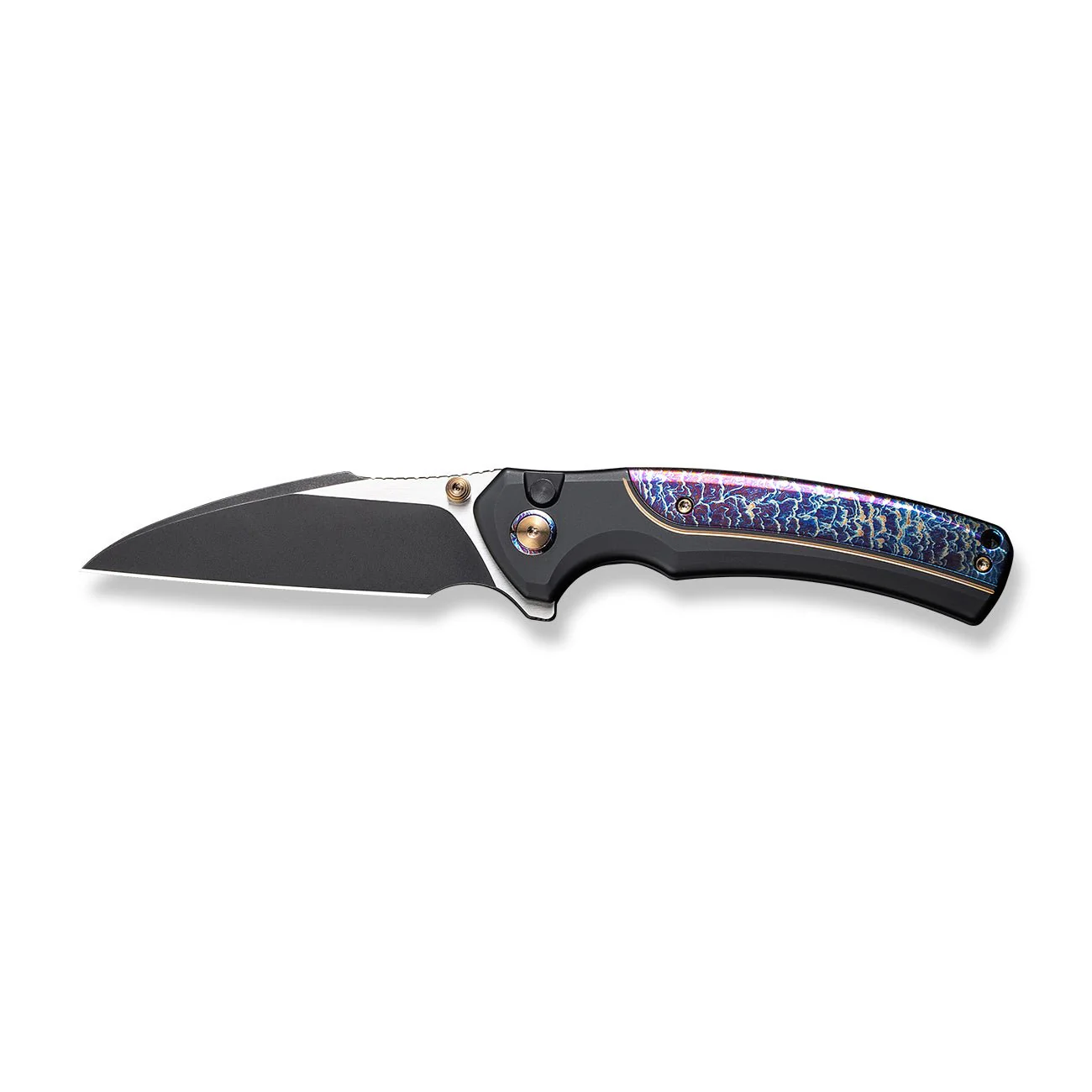 WEKNIFE Ziffius Flipper & Thumb Stud & Button Lock Knife Titanium Handle (3.7" CPM 20CV Blade) WE22024D-1 - Image 4