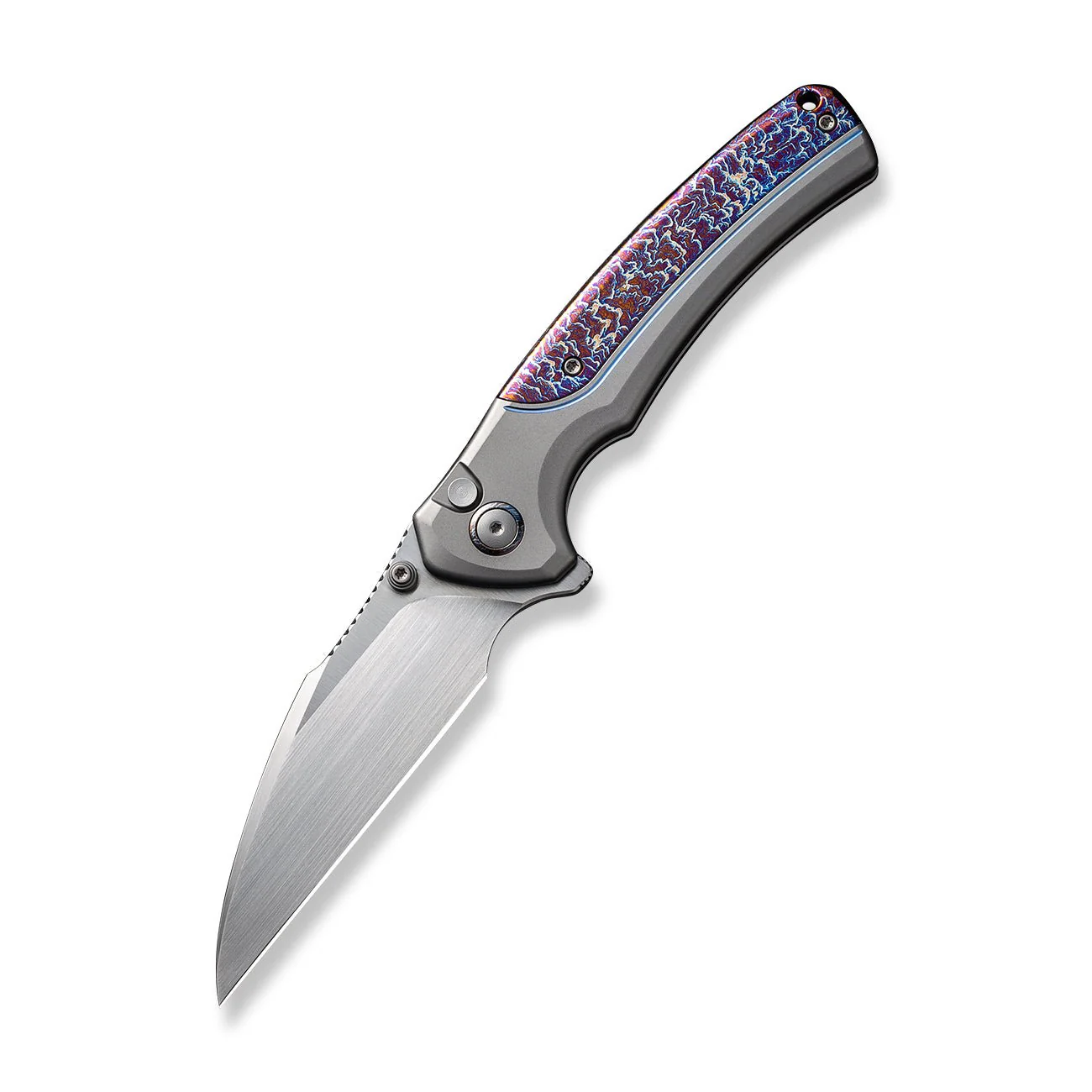 WEKNIFE Ziffius Flipper & Thumb Stud & Button Lock Knife Titanium Handle (3.7" CPM 20CV Blade) WE22024D-4 - Image 3