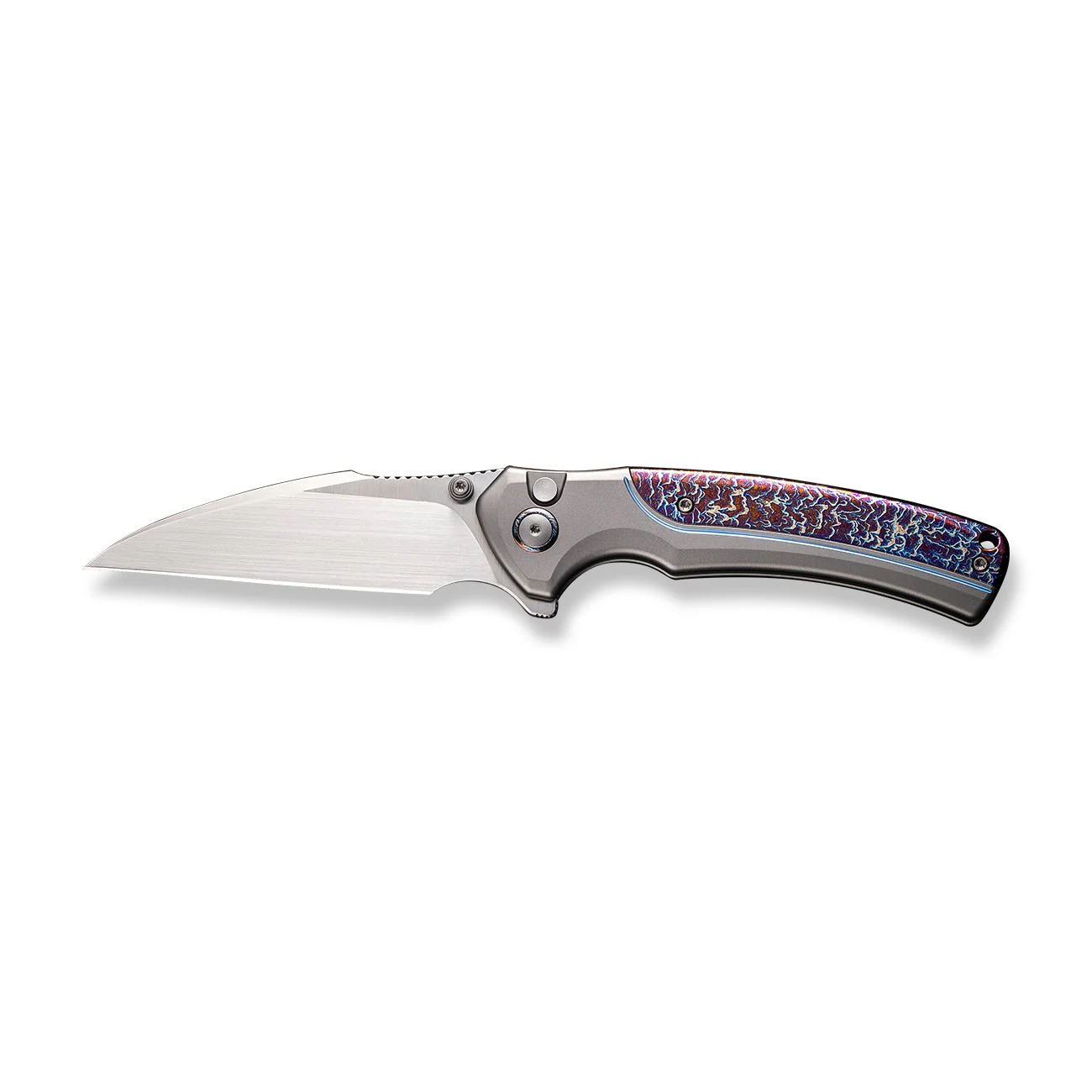 WEKNIFE Ziffius Flipper & Thumb Stud & Button Lock Knife Titanium Handle (3.7" CPM 20CV Blade) WE22024D-4 - Image 4