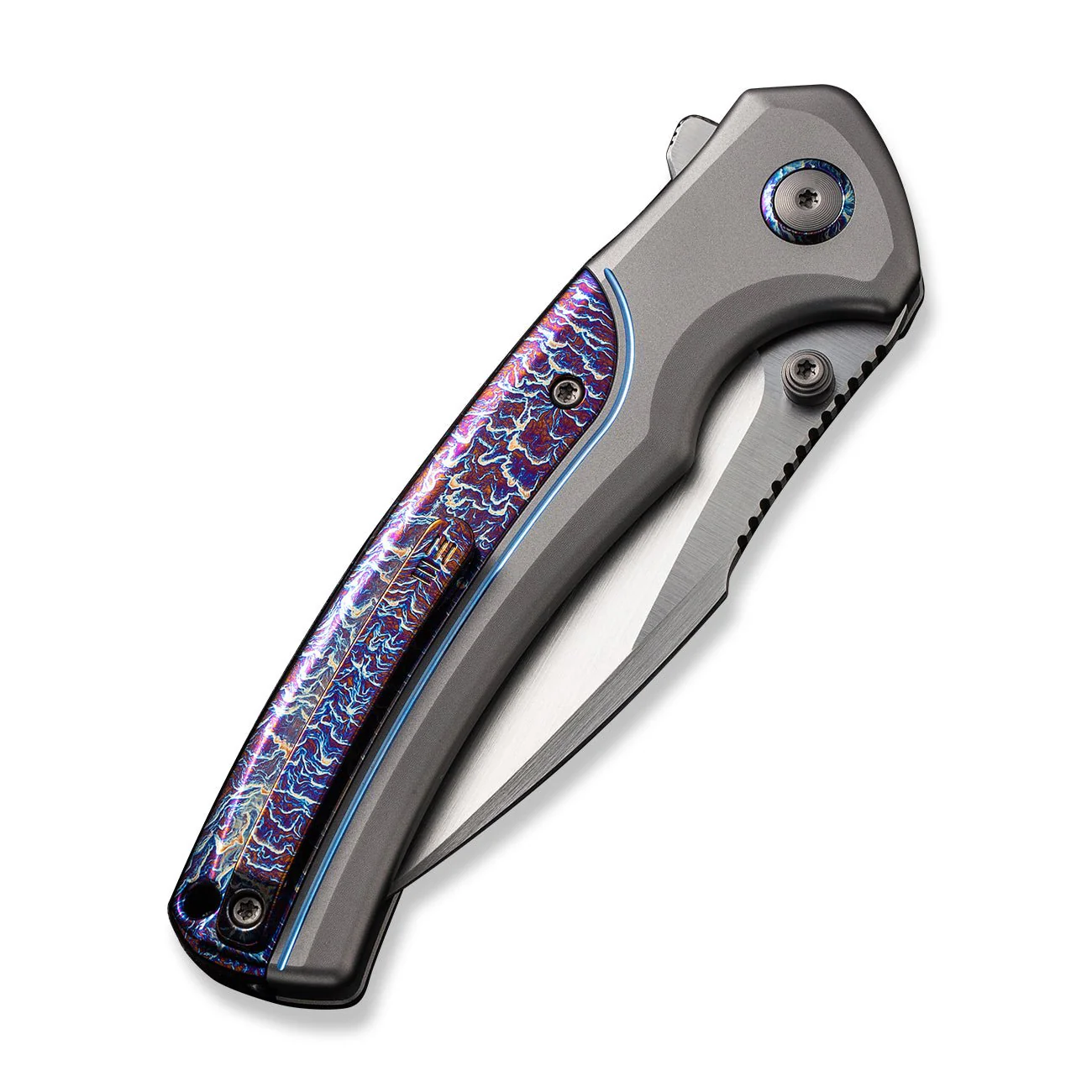 WEKNIFE Ziffius Flipper & Thumb Stud & Button Lock Knife Titanium Handle (3.7" CPM 20CV Blade) WE22024D-4 - Image 7